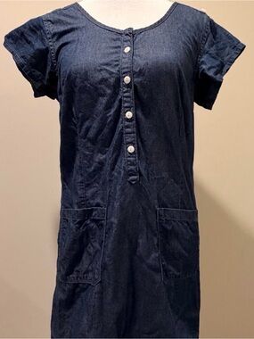 GAP Denim Dress - button down, midi length. Size XS